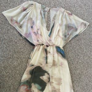 Alice + Olivia Watercolor Maxi Dress
